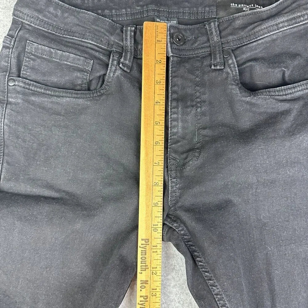 The Perfect Jeans NYC Mens 30 Bandit Black Athletic Fit OG Stretch Denim Preppy*